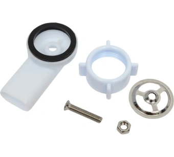 Сифон для мойки АНИ Пласт Грот A1042SPDIY 3 1/2 дюйма 40 мм с круглым и прямоугольным переливом и отводом для стиральной машины