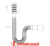 Сифон Nova 1 1/2"-ø40/50 гофрированный, с механизмом click-cluck, l=750 мм 1200