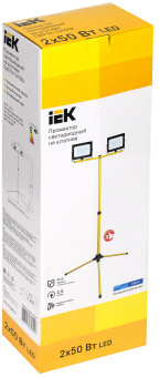 IEK Прожектор на штативе СДО 06-2x50Ш светодиодный IP65 LPDO606-2X050-65-K02