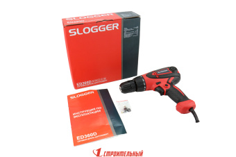 Сетевая дрель-шуруповерт Slogger ED360D