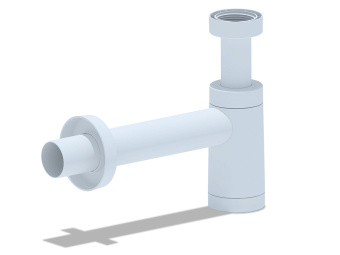 Сифон бутылочный АНИ Пласт,с переходной трубкой D40, белый, BRB1004