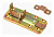 Задвижка штампованная DMX 8551 80x40 mm