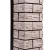 Портал Firelight Bricks Wood Classic камень коричневый, шпон темный дуб