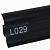Плинтус напольный ПВХ Line Plast L029 Черный 2500х58х22 мм