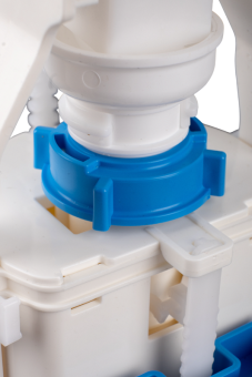 Арматура сливная АНИ Пласт WC7050C с двойной хромированной кнопкой