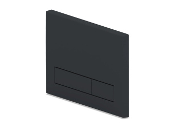 Клавиша смыва АНИ Пластом для инсталляции, плоская кнопка, черный матовый, WP1533