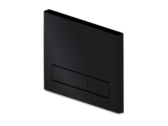Клавиша смыва АНИ Пласт WPG1533G для инсталляции, плоские прямоугольные кнопки, чёрный глянец, WPG1533G