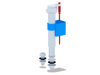 Арматура универсальная нижняя АНИ Пласт WC5513 штуцер пластик 1/2 и 3/8 дюйма