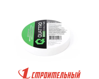 QUATTRO EXPERT TAPE DOUBLE 25ммХ50м двухсторонняя акриловая лента для монтажа диффузионных мембран 