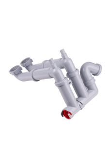 Cифон для мойки АНИ Пласт F серия F3520 1 1/2 дюйма 40 мм двойной с отводом для стиральной машины без выпуска