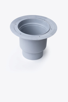 Трап для душа АНИ Пласт TA1716 вертикальный регулируемый с выпуском 110 мм и чугунной решеткой 150х150 мм