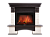 Портал Firelight Forte 25S камень белый, шпон венге