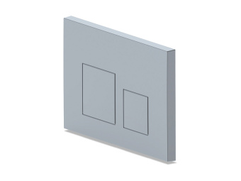 Клавиша смыва для скрытой инсталляции унитаза, АНИ Пласт, квадратная, матовый хром, WP1611