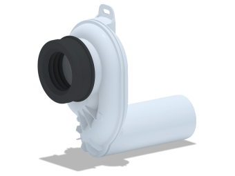 Сифон для писсуара АНИ Пласт U0605 с горизонтальным выходом 50 мм