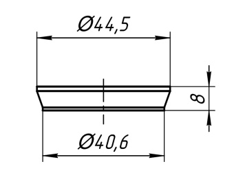 Прокладка коническая Анипласт M040 40 мм