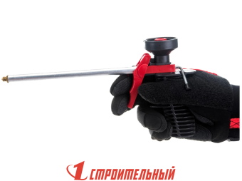 Пистолет для монтажной пены Корпус, адаптер, курок -ПП; шток - алюминий, 185мм, (шт.)															
