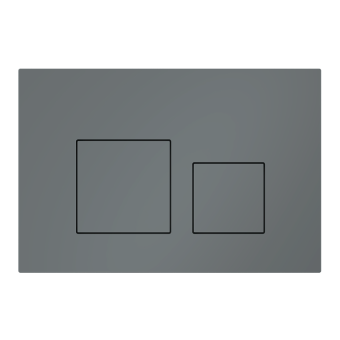 Клавиша смыва для скрытой инсталляции унитаза, АНИ Пласт, квадратная, графит матовый, WP1677