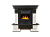 Портал Firelight Pietra Classic камень белый, шпон венге