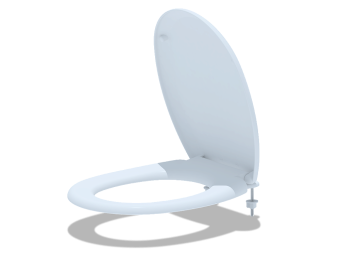 Сиденье для унитаза АНИ Пласт WS0210 из полипропилена с металлическим креплением