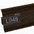 Плинтус напольный ПВХ Line Plast L048 Ироко 2500х58х22 мм