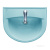 Раковина Santeri Виктория с переливом голубой 131116S0611B0