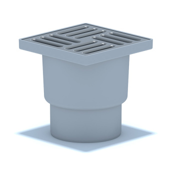 Трап для душа АНИ Пласт TA1212 вертикальный нерегулируемый с выпуском 110 мм и решеткой из нержавеющей стали 150х150 мм