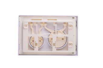 Клавиша смыва АНИ Пласт WPG1300G для инсталляции белая глянцевая круглая (старый артикул WP1300)