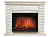 Портал Firelight Porto 30U (угловой) камень белый, шпон белёный дуб